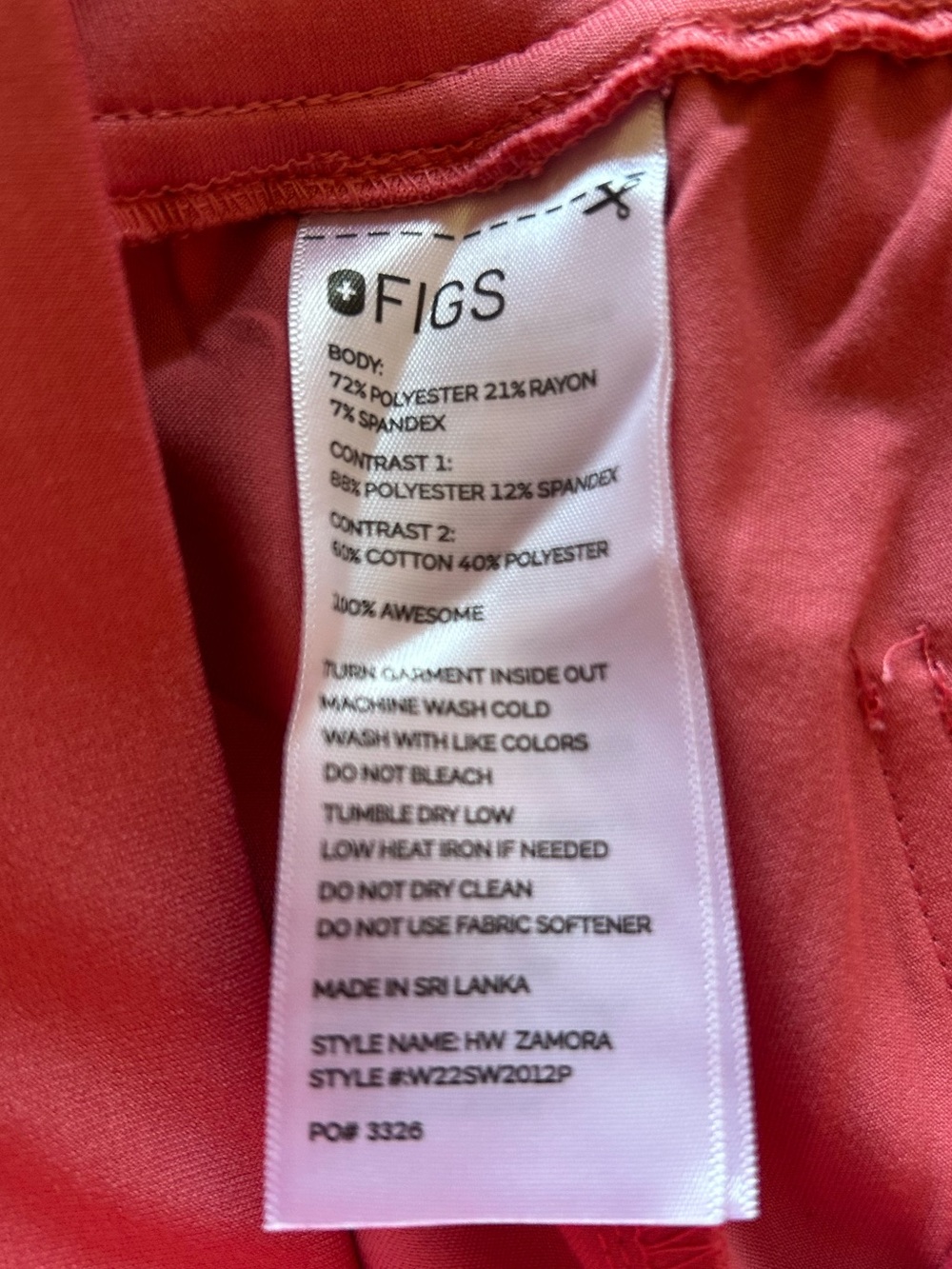 FIGS high waisted Zamora Joggers size Medium Petite - Picture 3 of 4